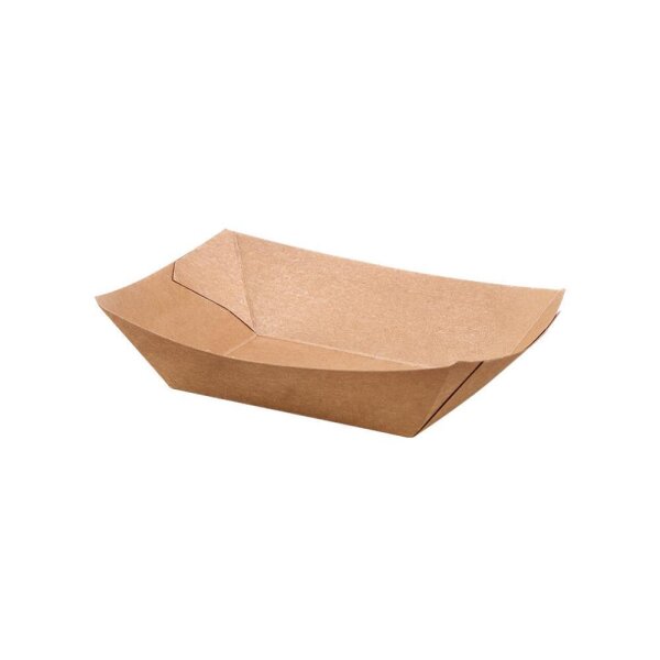 Karton Snackschale, 140x100x30mm, braun