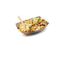 Karton Snackschalen, 245x165x50mm, braun