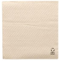 Servietten 33x33cm, 1-lagig, 1/4 Falz, Kraft-Braun