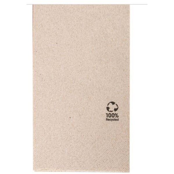 Servietten 40x40cm, 2-lagig, 1/8 Falz, Kraft-Braun