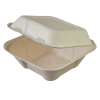 BIO Zuckerrohr-Burger-Box, 700ml, 170x170x95mm, weiß