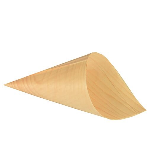 Holz-Pommes Spitztüten, Ø12,5cm, 24cm