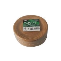 Pappteller, Ø190mm, Kraft-Braun