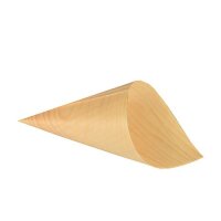 Holz-Pommes Spitztüten, Ø8cm, 15,5cm
