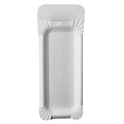 Pappteller, mit Abriss, 80x210mm, Weiß