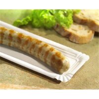 Pappteller, mit Abriss, 80x210mm, Weiß