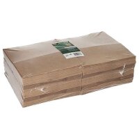 BIO Papier-Blockbodenbeutel, 185x97x220mm, braun