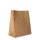 BIO Papier-Blockbodenbeutel, 185x97x220mm, braun