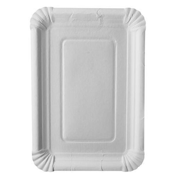 Pappteller, 260x180mm, Weiß