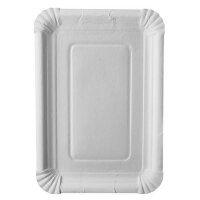 Pappteller, 260x180mm, Weiß