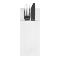 Airlaid-Bestecktasche 40x33cm, 1-lagig, 1/8 Falz, Weiß
