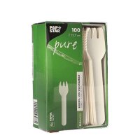 Papier-Gabel "pure", 130mm, Weiß
