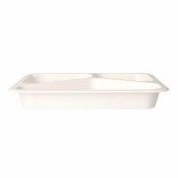 PP-Siegelschalen, Flach, 770ml, 3-geteilt, 227x178x32mm,...