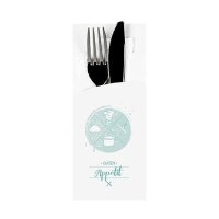 Bestecktasche, 20x8,5cm, "Guten Appetit" +...