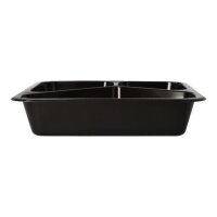 PP-Siegelschalen, Hoch, 1100ml, 3-geteilt, 227x178x49mm,...