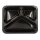 PP-Siegelschalen, Hoch, 1100ml, 3-geteilt, 227x178x49mm, Schwarz