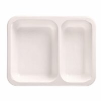 PP-Siegelschalen, Hoch, 1200ml, 2-geteilt, 227x178x49mm,...