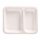 PP-Siegelschalen, Hoch, 1200ml, 2-geteilt, 227x178x49mm, Weiß