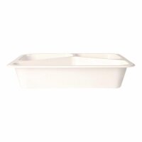 PP-Siegelschalen, Hoch, 1100ml, 3-geteilt, 227x178x49mm,...