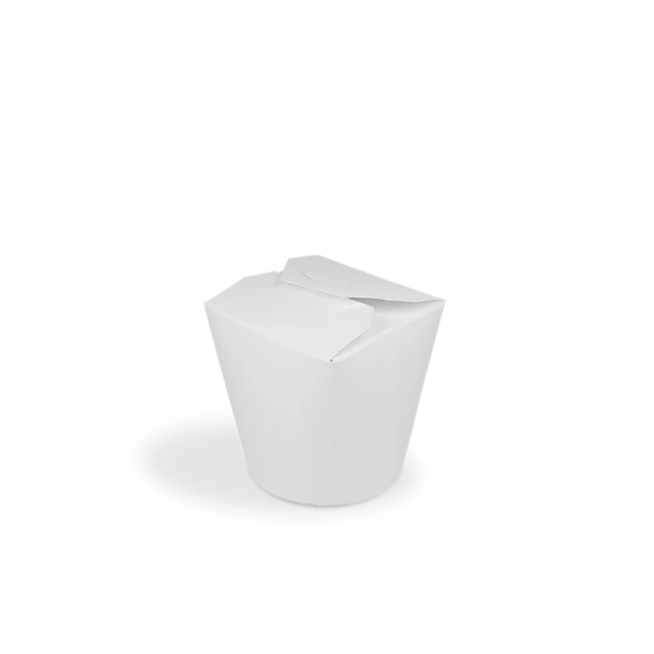 Papp-Nudelbox S, Ø80mm, 400ml, 
weiß