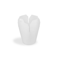 Papp-Nudelbox S, Ø80mm, 400ml, 
weiß
