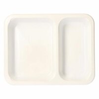 PP-Siegelschalen, Flach, 870ml, 2-geteilt, 227x178x32mm,...