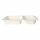 PP-Siegelschalen, Flach, 870ml, 2-geteilt, 227x178x32mm, Weiß