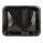 PP-Siegelschalen, Hoch, 1200ml, 2-geteilt, 227x178x49mm, Schwarz