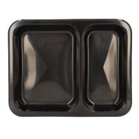 PP-Siegelschalen, Flach, 870ml, 2-geteilt, 227x178x32mm,...
