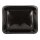 PP-Siegelschalen, Hoch, 1330ml, 1-geteilt, 227x178x49mm, Schwarz
