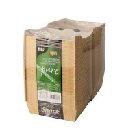 BIO Papp-Burger-Box "Good Food", 125x125x70mm, kraftbraun