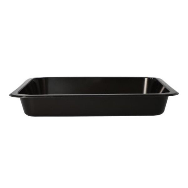 PP-Siegelschalen, Flach, 935ml, 1-geteilt, 227x178x32mm, Schwarz