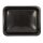 PP-Siegelschalen, Flach, 935ml, 1-geteilt, 227x178x32mm, Schwarz