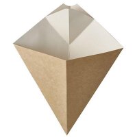 Papp-Pommes-Spitztüten mit Dip-Ecke, 215x270mm,...