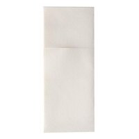 Airlaid-Bestecktasche 48x40cm, 1-lagig, 1/8 Falz, Weiß