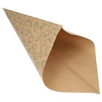 Papier-Spitztüte, braun, 525x370x370mm