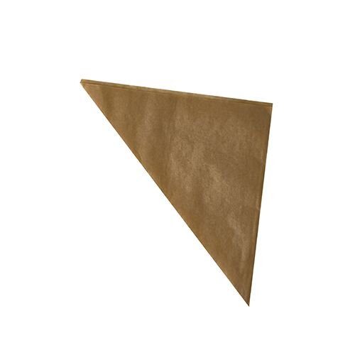 Pergamentersatz-Spitztüte, fettdicht, 190mm, gefädelt, braun