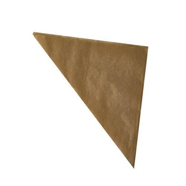 Pergamentersatz-Spitztüte, fettdicht, 230mm, gefädelt, braun