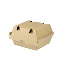 BIO Papp-Burger-Box, 130x140x80mm, kraftbraun