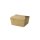 Karton-Menübox, Bio-Beschichtung, 600ml, 125x105x65mm, Kraft-Braun