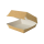 BIO Papp-Burger-Box, eckig, 175x175x80mm, kraftbraun/weiß