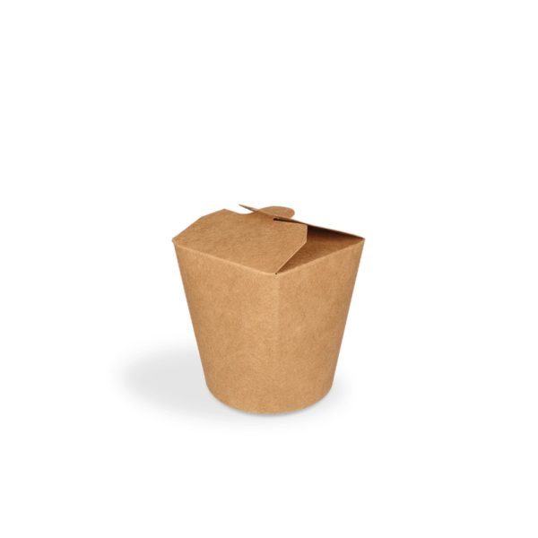 Papp-Nudelbox S, 400ml, Ø80mm, kraftbraun