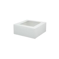 BIO Karton-Cupcake Box, PLA-Sichtfenster, 180x180x75mm,...
