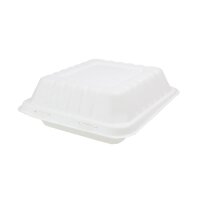 Zuckerrohr-Menübox, 220x185x70mm, Weiß