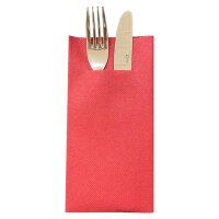 Airlaid-Bestecktasche, 1-lagig, 1/8 Falz, Bordeaux