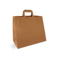 Bio Papiertüte, Braun, L