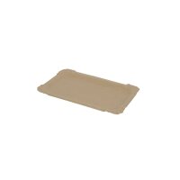Pappteller, 100x160mm, Kraft-Braun