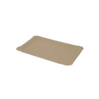 Pappteller, 130x200mm, Kraft-Braun