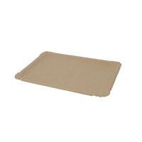 Pappteller, 170x230mm, Kraft-Braun