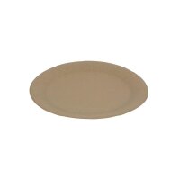 Pappteller, Ø230mm, Kraft-Braun